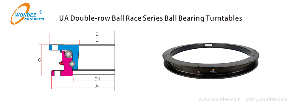 Turntable Axle Diameter 300 ~ 1100 ~ 1300 mm Ball Bearing Turntables and Slewing Rings ...