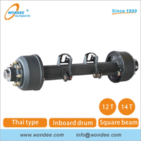12T 13T 14T 20T Heavy Duty Thai Type Axles for Semi Trailers
