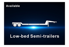 lowbed semi trailer