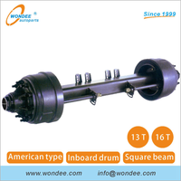 13T 16T Heavy Duty American Fuwa Type Semi Trailers Axles for Heavy Duty Truck