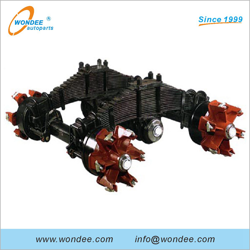 24T 28T 32T 36T Germany Spoke Type Bogie Suspension for Semi Trailers and Trucks