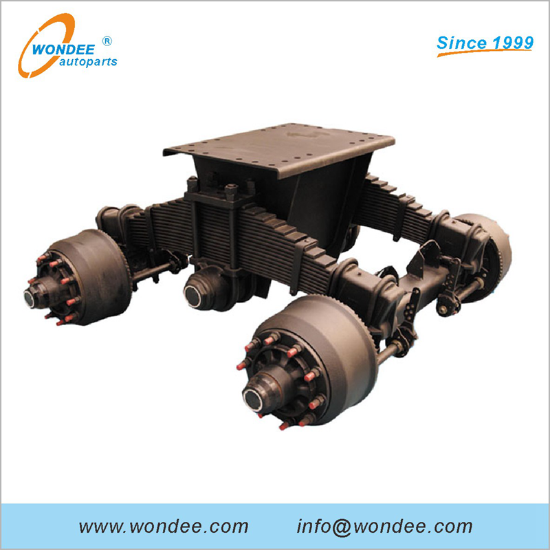 24T 28T 32T 36T Germany Drum Type Bogie Suspension for Semi Trailers and Trucks
